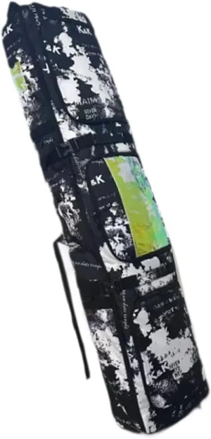 Wheeled Ski and Snowboard Bag for Easy Transport with Rolled Top