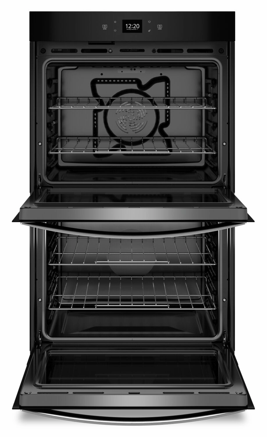 Whirlpool 30" 10 Cu. Ft. Electric Double Wall Oven with Air Fry - Fingerprint Resistant Stainless St… | Four mural double électrique Whirlpool de 10 pi³ et de 30 po avec friture à air - acier inoxydable r…