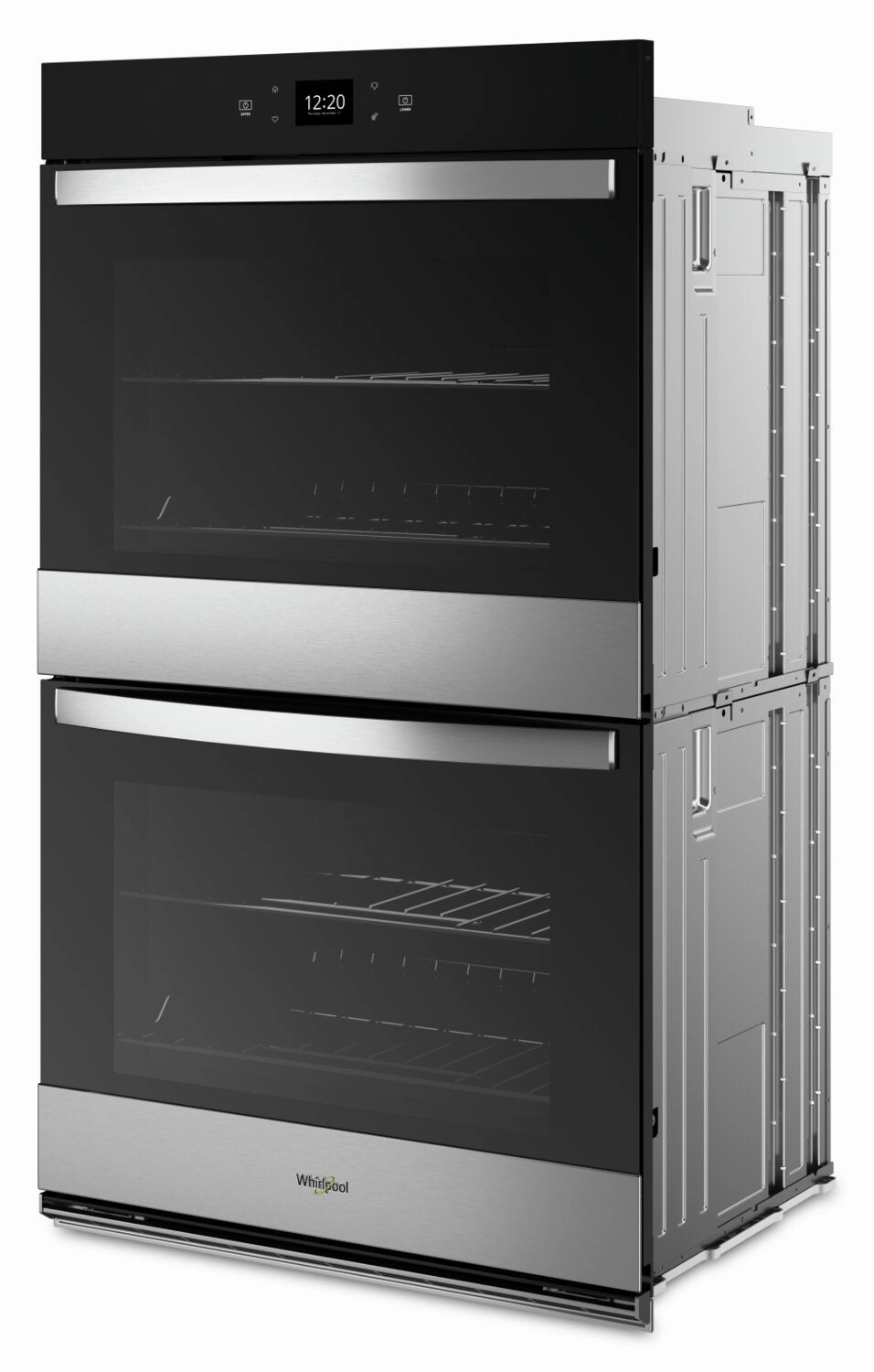 Whirlpool 30" 10 Cu. Ft. Electric Double Wall Oven with Air Fry - Fingerprint Resistant Stainless St… | Four mural double électrique Whirlpool de 10 pi³ et de 30 po avec friture à air - acier inoxydable r…