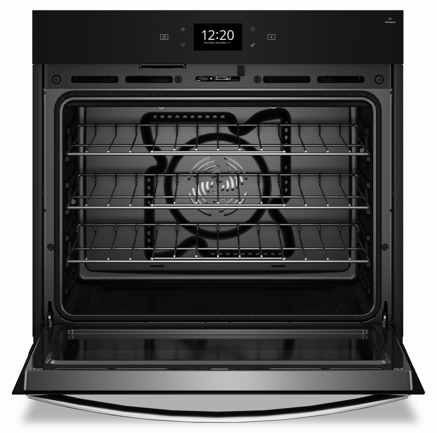 Whirlpool 30" 4.3 Cu. Ft. Electric Single Wall Oven with True Convection - Fingerprint Resistant Sta… | Four mural simple électrique Whirlpool de 4,3 pi³ et de 30 po avec convection véritable - acier inox…
