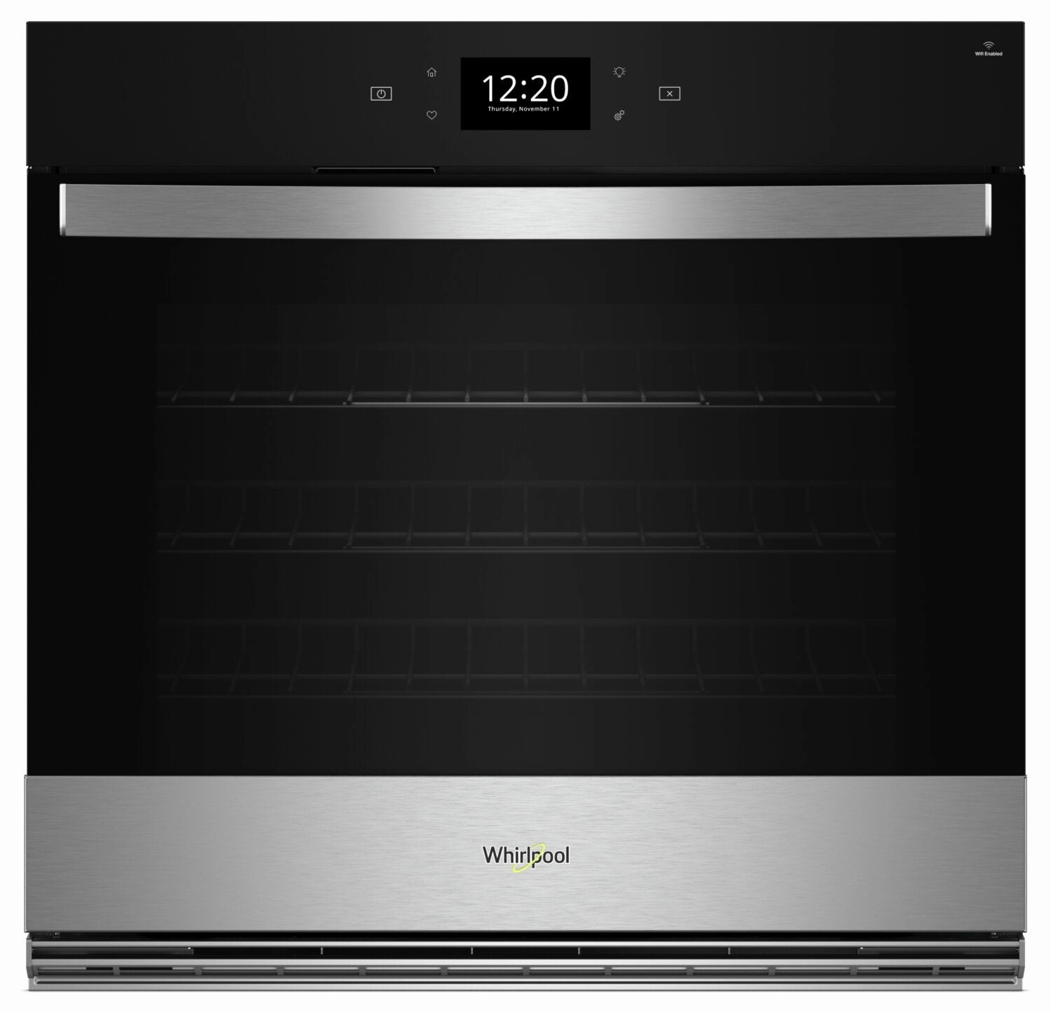 Whirlpool 30" 4.3 Cu. Ft. Electric Single Wall Oven with True Convection - Fingerprint Resistant Sta… | Four mural simple électrique Whirlpool de 4,3 pi³ et de 30 po avec convection véritable - acier inox…