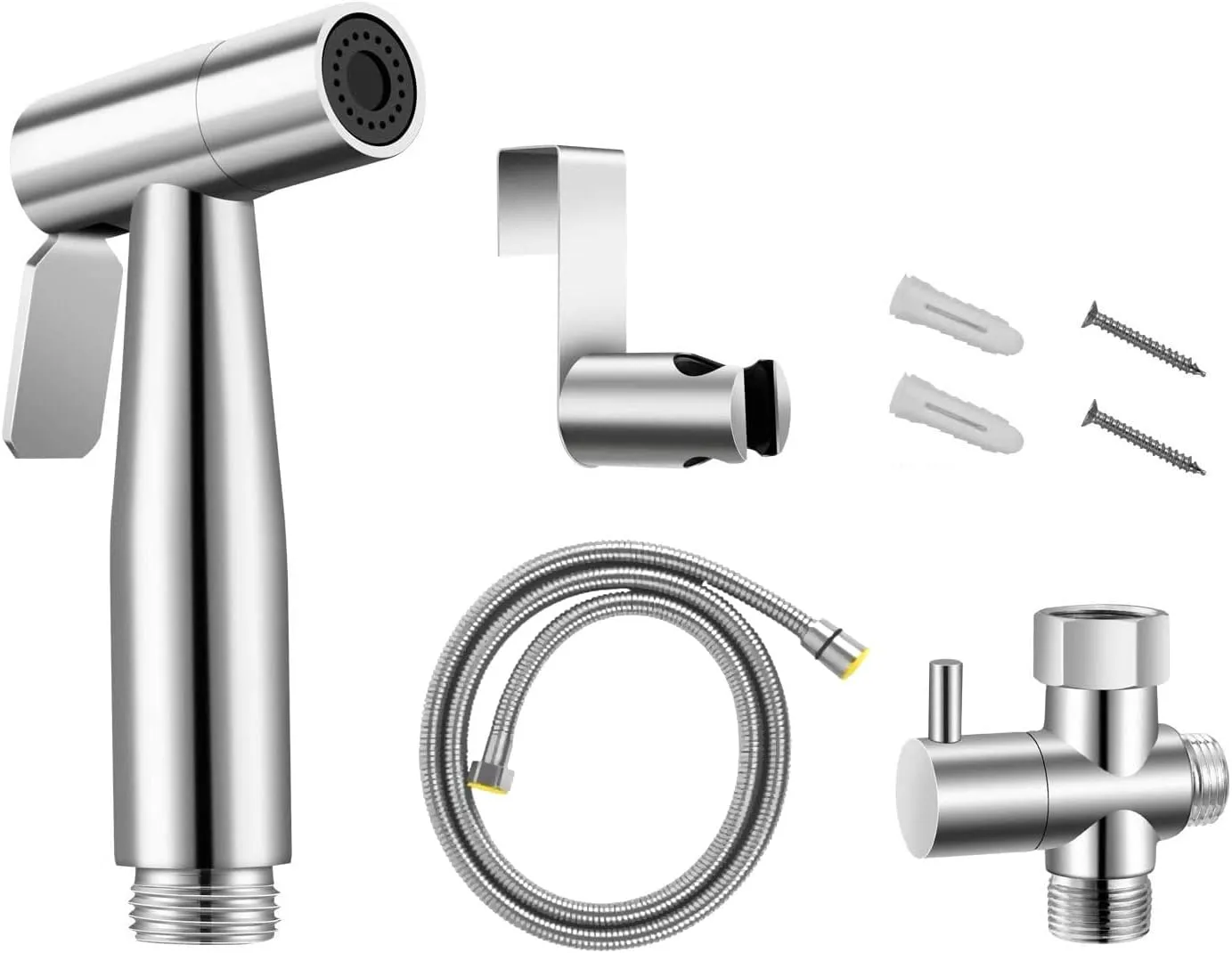 Whitehaus Spahaus Stainless Steel Hand-Held Bidet Sprayer Set