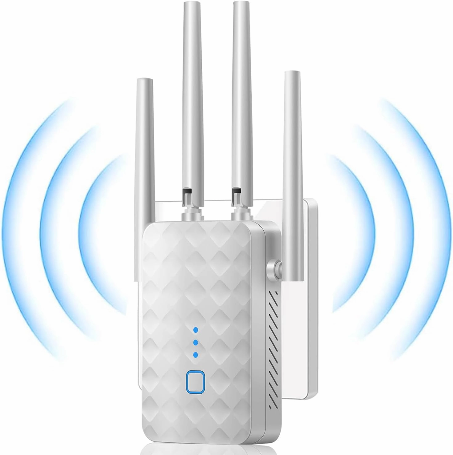 WiFi Extender Signal Booster for Home - 1200Mbps Dual Band, Covers 12850 Sq Ft & 108 Devices, Long Range Internet Booster with Ethernet Port, Easy Setup