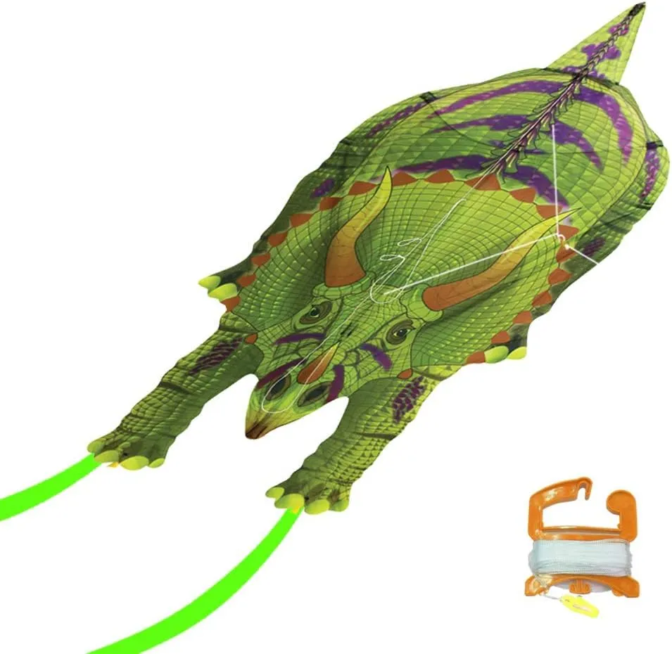 WindNSun DinoSoars Dinosaur Kites - Ultra High Resolution Ripstop Nylon