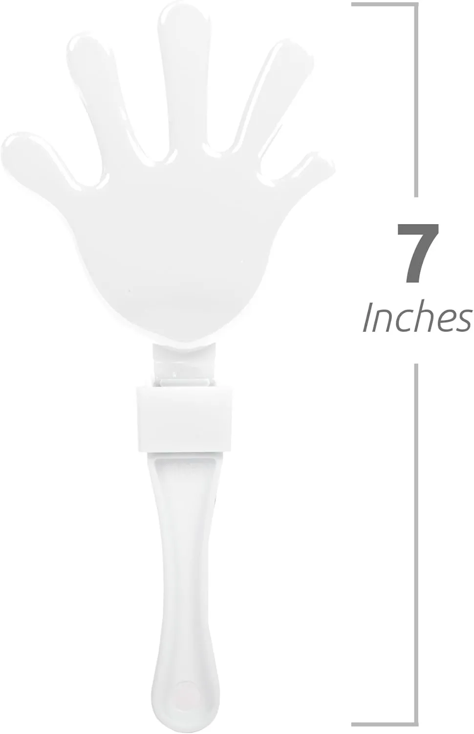 Windy City Novelties 12-Pack 7-Inch Mini Hand Clappers - Bulk Noisemakers for Parties, Celebrations, and Events