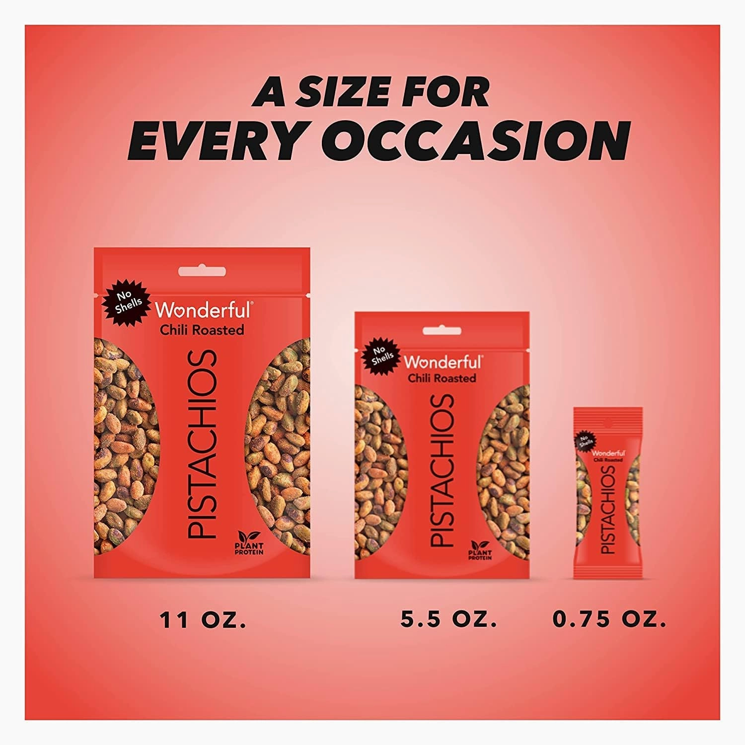 Wonderful Pistachios No Shells, Chili Roasted Nuts, 22 Ounce Resealable Bag, Protein Snacks, Gluten Free, Healthy Snack, Vegan Snacks