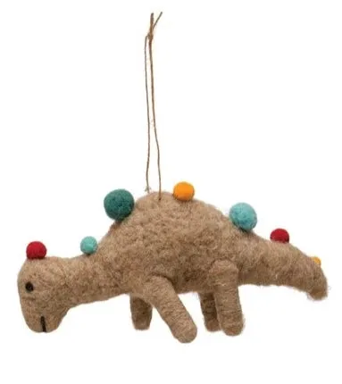 Wool Felt Dinosaur Ornament -Variety