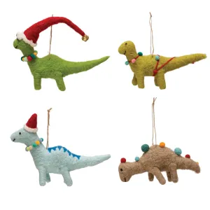 Wool Felt Dinosaur Ornament -Variety