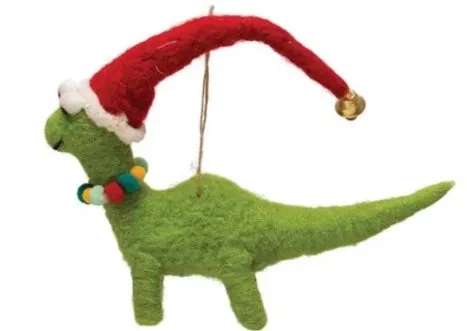 Wool Felt Dinosaur Ornament -Variety