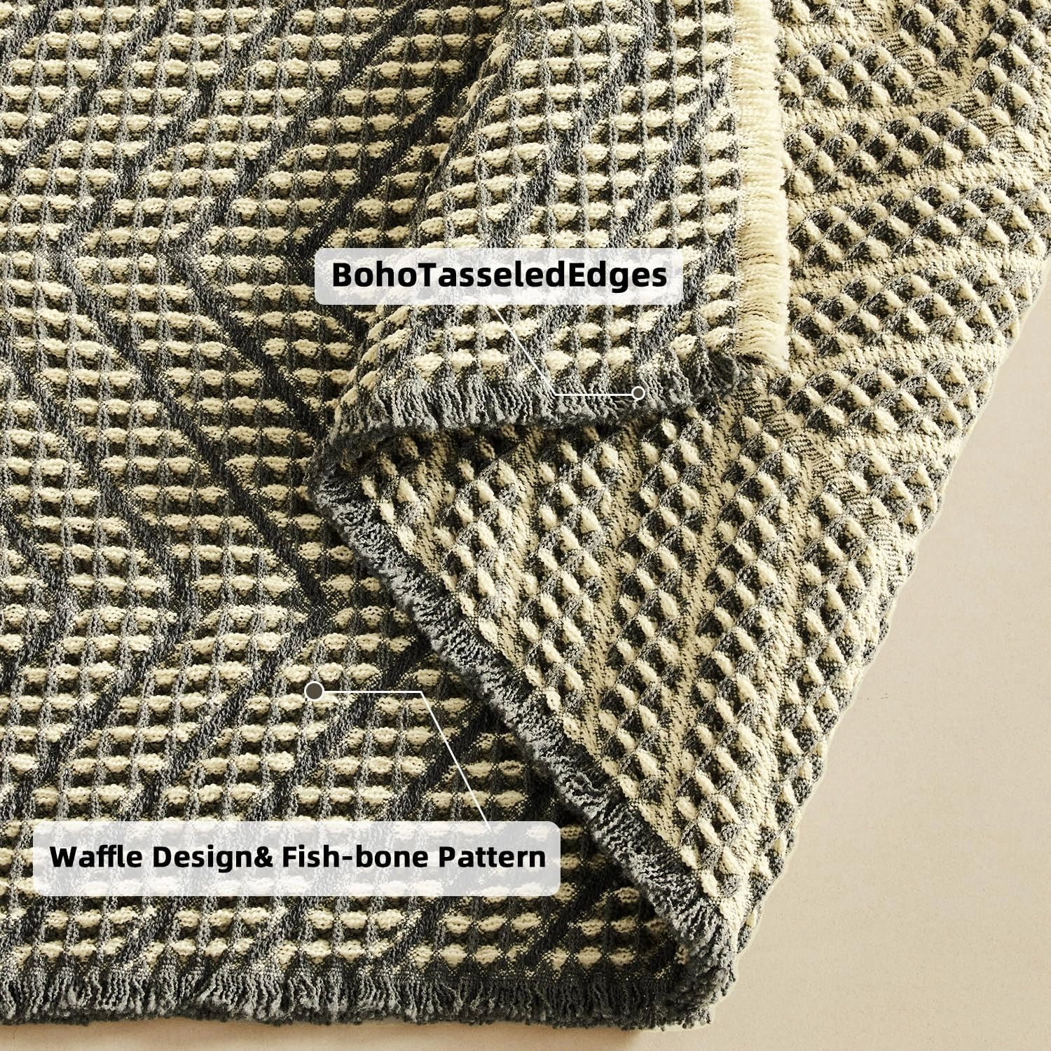Woven Bath Mat,Upgraded Waffle Self Drying Bathroom Mat,Super Absorbent Non Slip Bathroom Drying Mat,Bathroom Rugs Non Slip Washable for Bathroom Floor,Ultra Soft,Bluish Grey & Yellow,24"*36"
