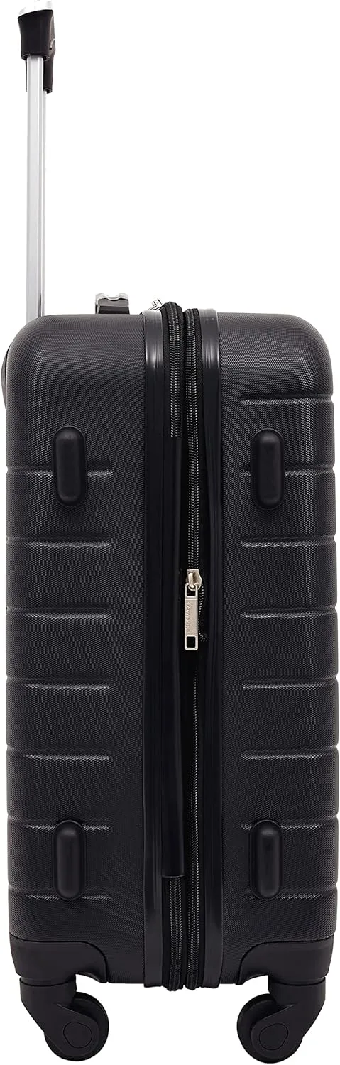 Wrangler Smart Luggage Cup Holder and USB Port, Black, 3 Piece Set