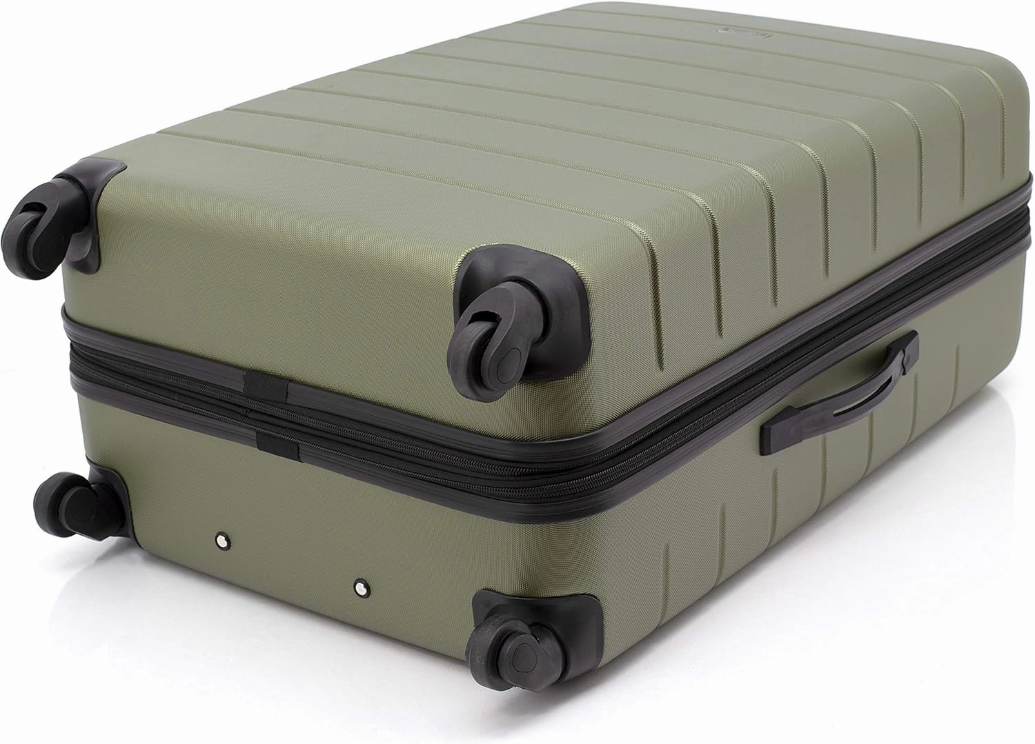 Wrangler Smart Luggage Cup Holder and USB Port, Olive Green, 3 Piece Set