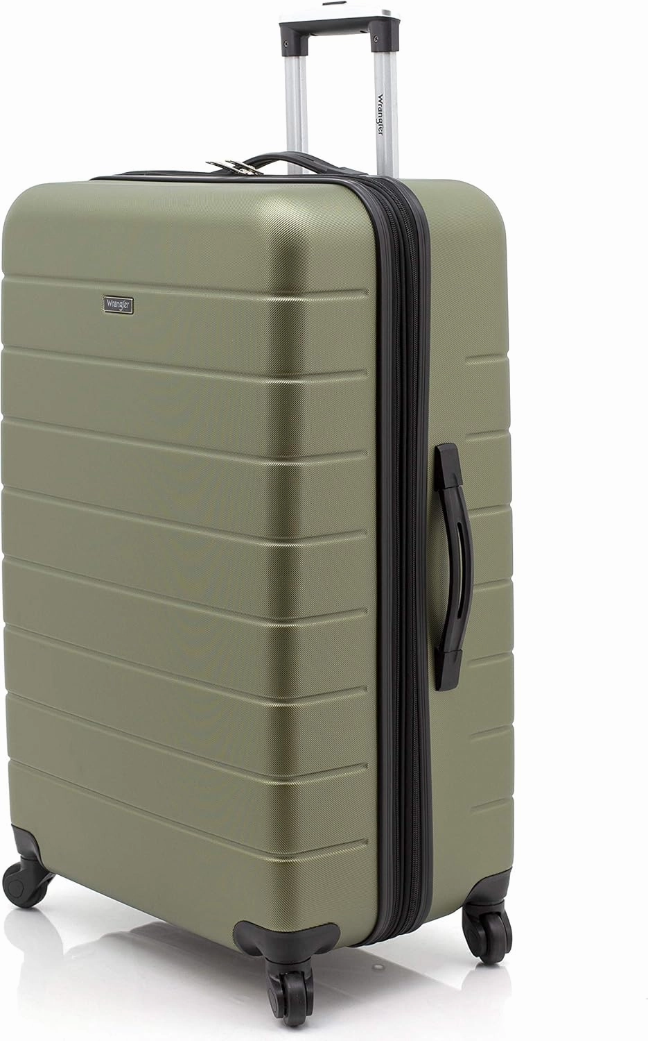 Wrangler Smart Luggage Cup Holder and USB Port, Olive Green, 3 Piece Set
