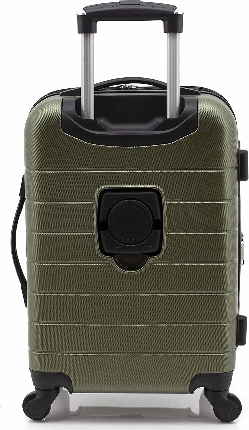 Wrangler Smart Luggage Cup Holder and USB Port, Olive Green, 3 Piece Set