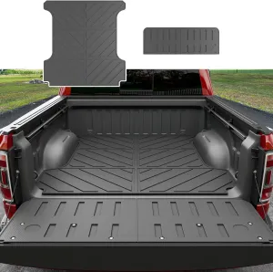 Xipoo 5.7FT Bed Mat Tailgate Mat Compatible with 2019-2025 Dodge Ram 1500 TPE Tailgate Liner Replacement for 2019-2025 Dodge Ram 1500 Accessories(5.7FT Truck Mat Tailgate Mat)