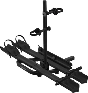Yakima OnRamp LX Hitch Bike Rack, 3 Position Dual Tray w/ Ramp, Straps & Lock Loops, Black