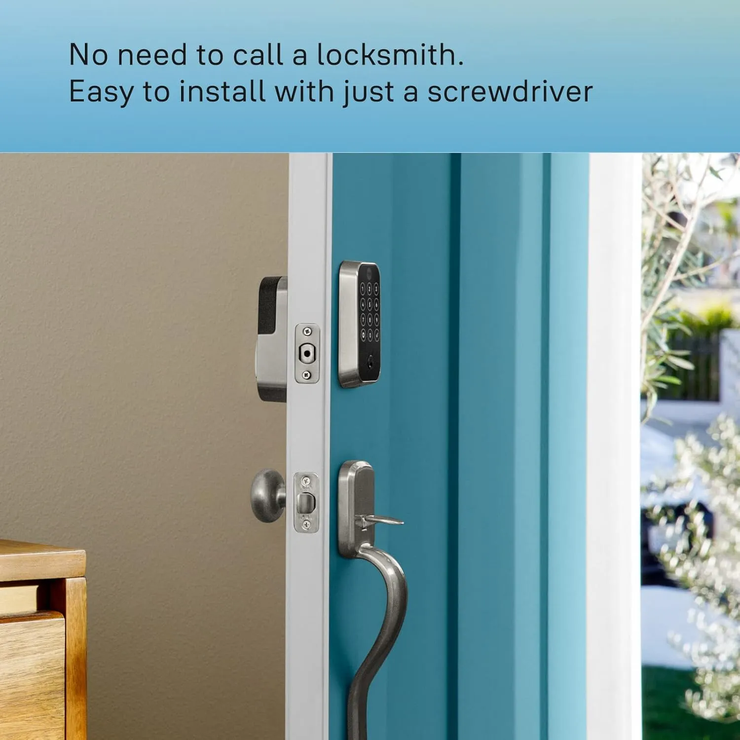 Yale Assure Lock 2 Deadbolt, Black Suede Keypad Code Door Lock with Z-Wave and Back-Up Key for Front or Back Entry Door, YRD410-ZW2-BSP