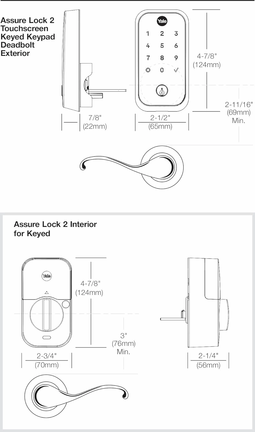Yale Assure Lock 2, Touchscreen Lock with Z-Wave, Oil Rubbed Bronze