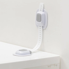 YEYA No Drill Anti tip Furniture Adjustable Straps Wall Anchors for Baby proofing (Upgraded 2P)