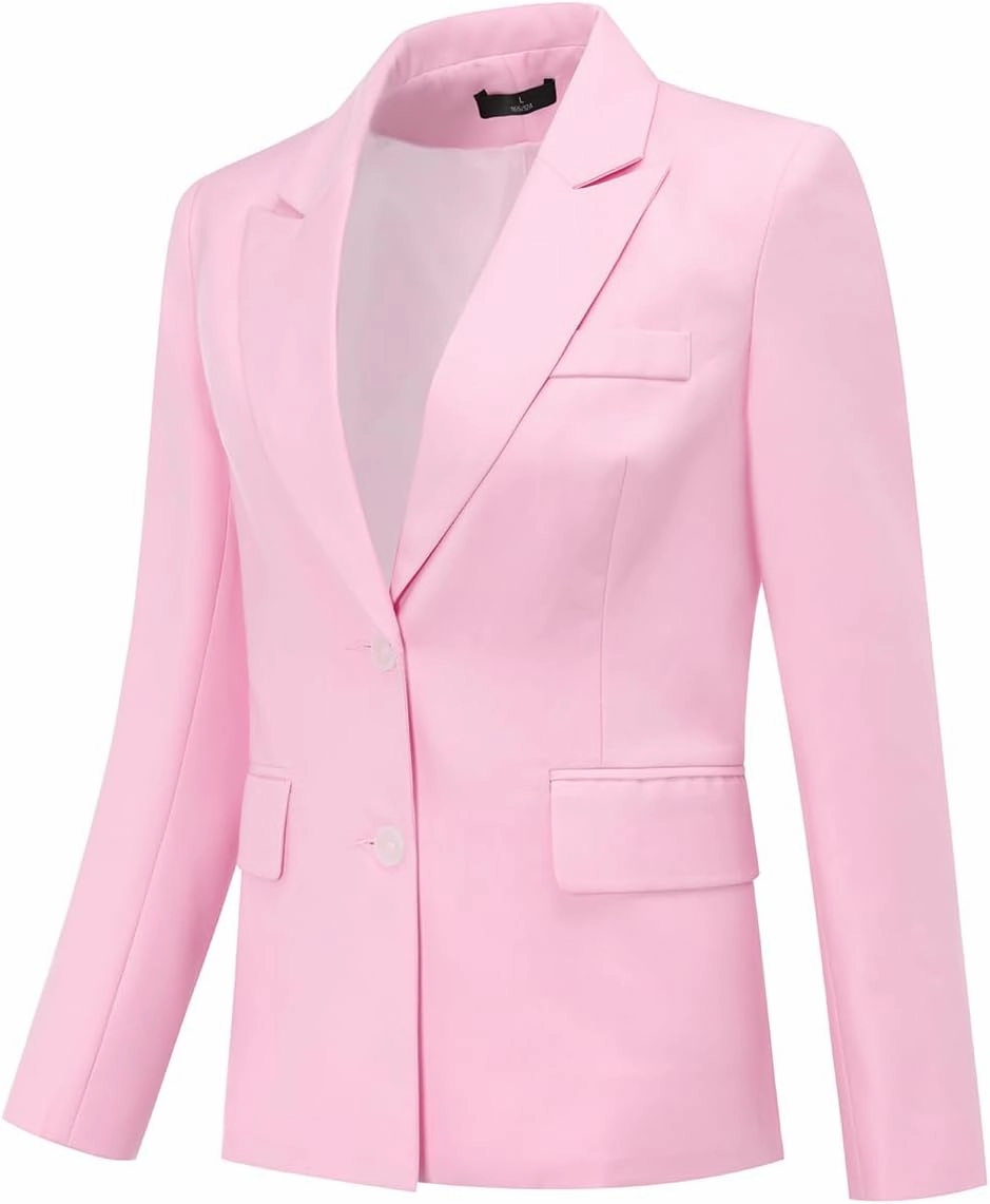 YUNCLOS Women's 2 Piece Office Work Suit Set One Button Blazer and Pants