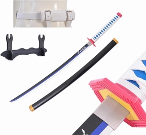 Zenitsu Sword for Demon Slayer Cosplay 41inch Anime Katana Sword Set Rengoku/Tanjiro/Inosuke/Kokushibou A Variety of Styles