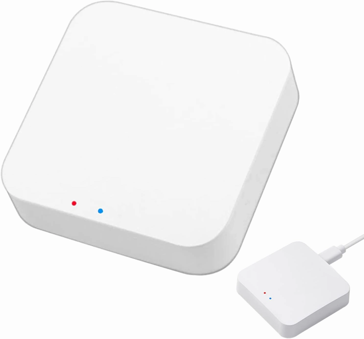 ZigBee 3.0 Hub WiFi & Bluetooth Dual Mode Gateway,Tuya Smart Home Bridge Wireless Remote Controller,Intelligent Bridge Wireless Smart Home Gateway Voice Control via Alexa, Google Home