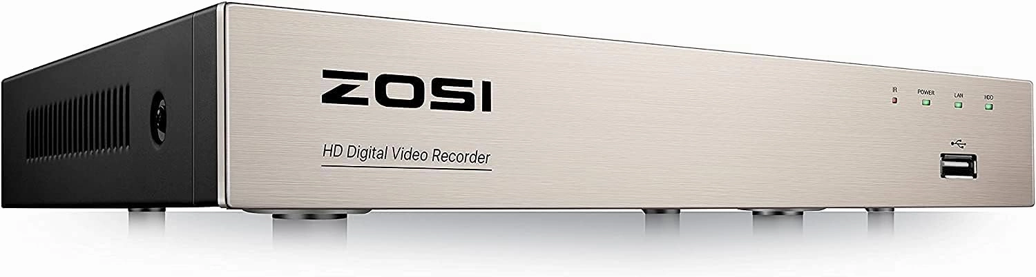ZOSI H.265  5MP Lite 8 Channel CCTV DVR Recorder,8CH 1080p Hybrid 4-in-1 Analog/AHD/TVI/CVI Surveillance DVR for 720P/1080P Security Camera System, Not with Hard Drive (Renewed)
